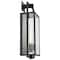 Nuvo Exhibit 1-Lgt Large Wall Lantern - Matte Black / Clear Beveled Glass 60/7545 - alternate 5